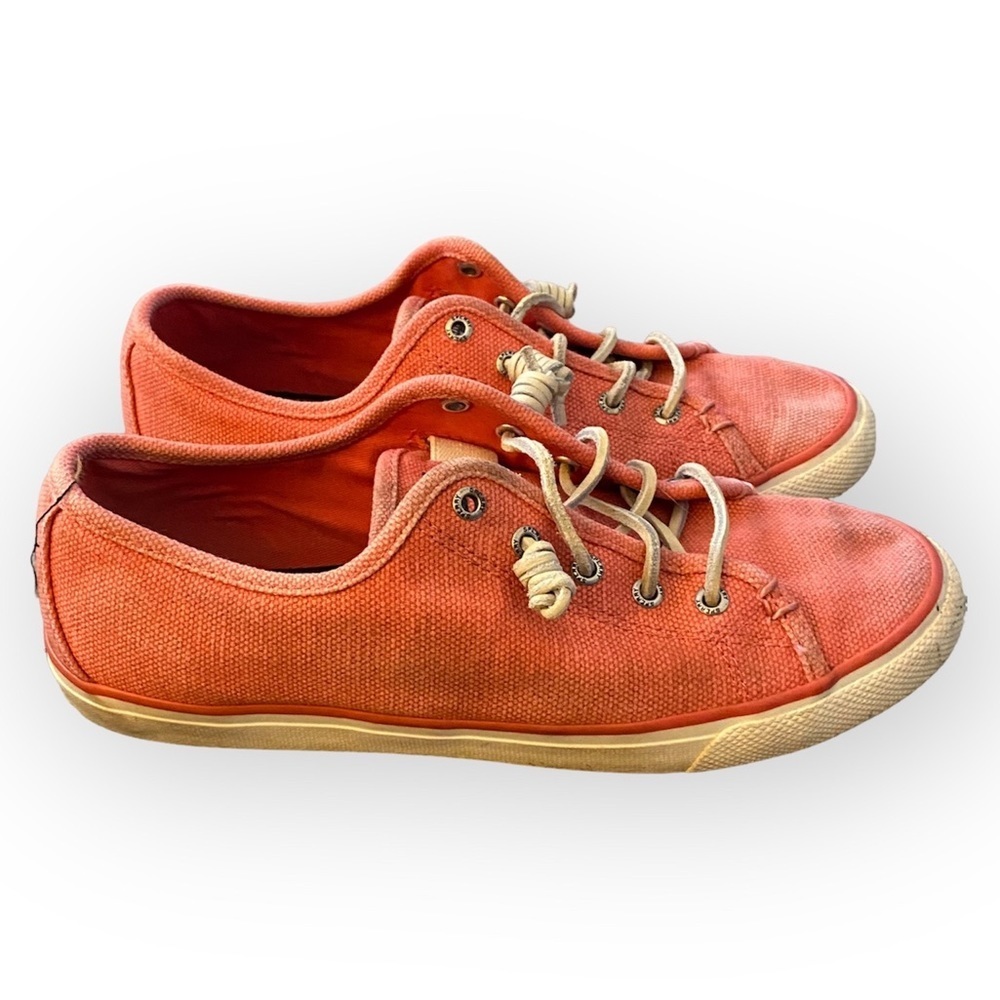 Sperry Orange Flats‎ Classic Loafers Womens Size 9.5